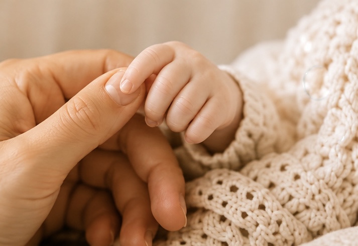 Mama en baby